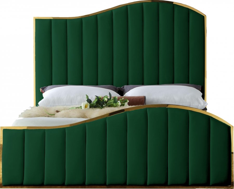 Jolie Velvet Upholstered Bed - Image 3