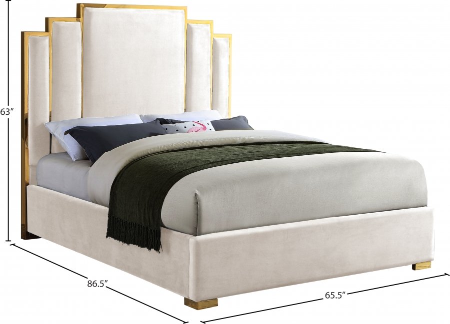 2642_0.jpg Hugo Velvet Upholstered Bed - Image 4