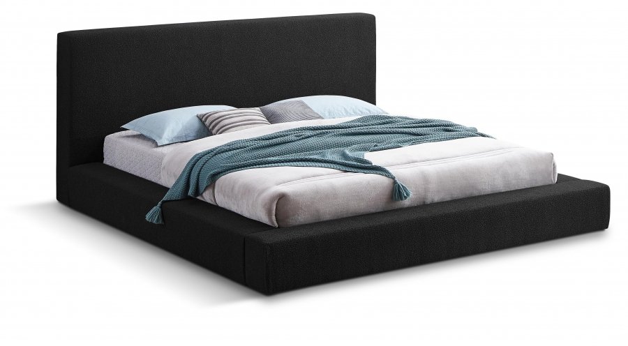 Terra Boucle Fabric Upholstered Bed