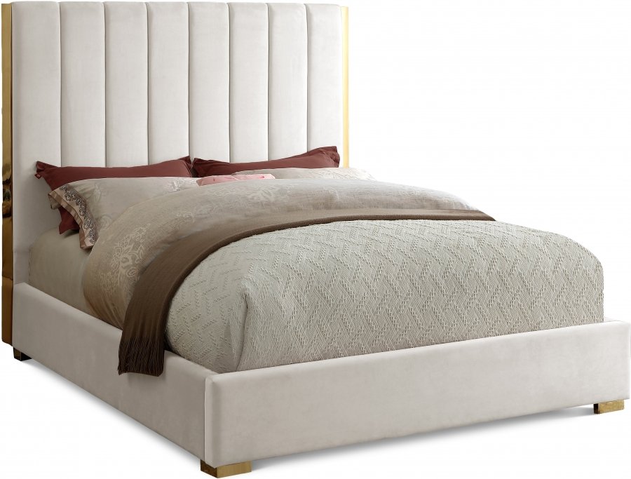 Becca Velvet Upholstered Bed