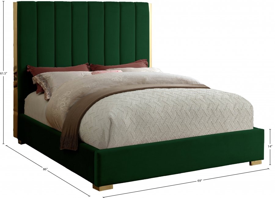 2675_0.jpg Becca Velvet Upholstered Bed - Image 3