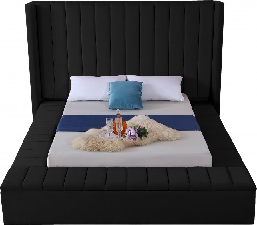 Kiki Velvet Upholstered Bed - Image 5