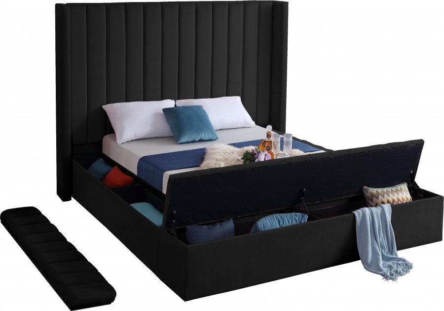 Kiki Velvet Upholstered Bed - Image 7