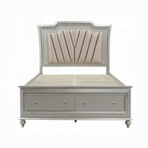 Kaitlyn EK Bed W/Led & Storage