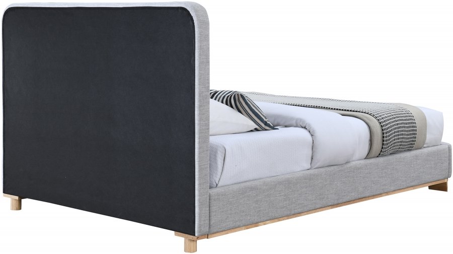 Nolita Linen Textured Fabric Upholstered Bed - Image 5