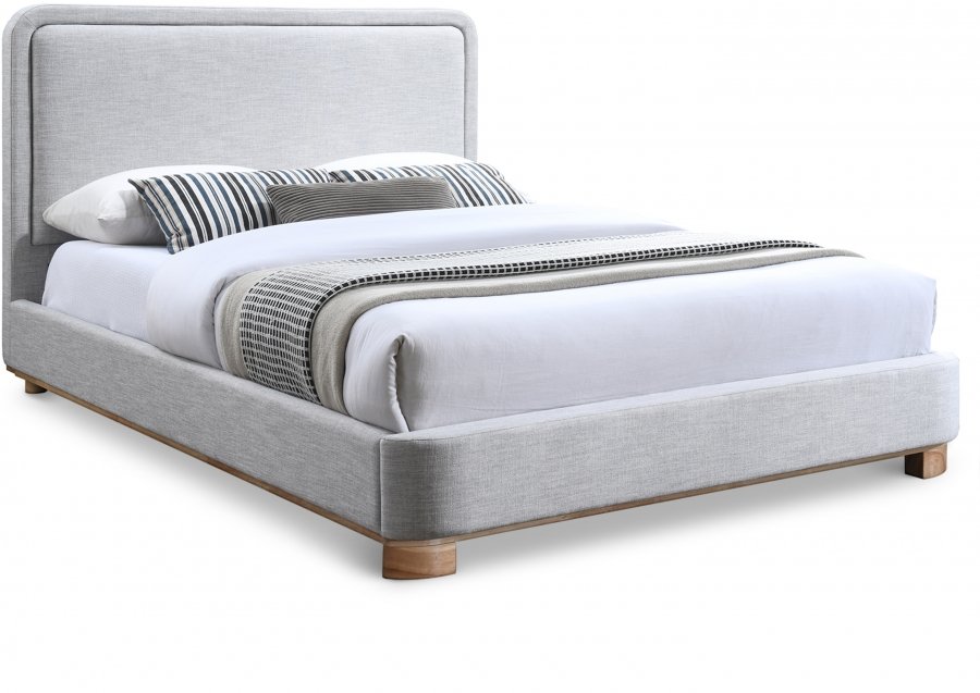 Nolita Linen Textured Fabric Upholstered Bed