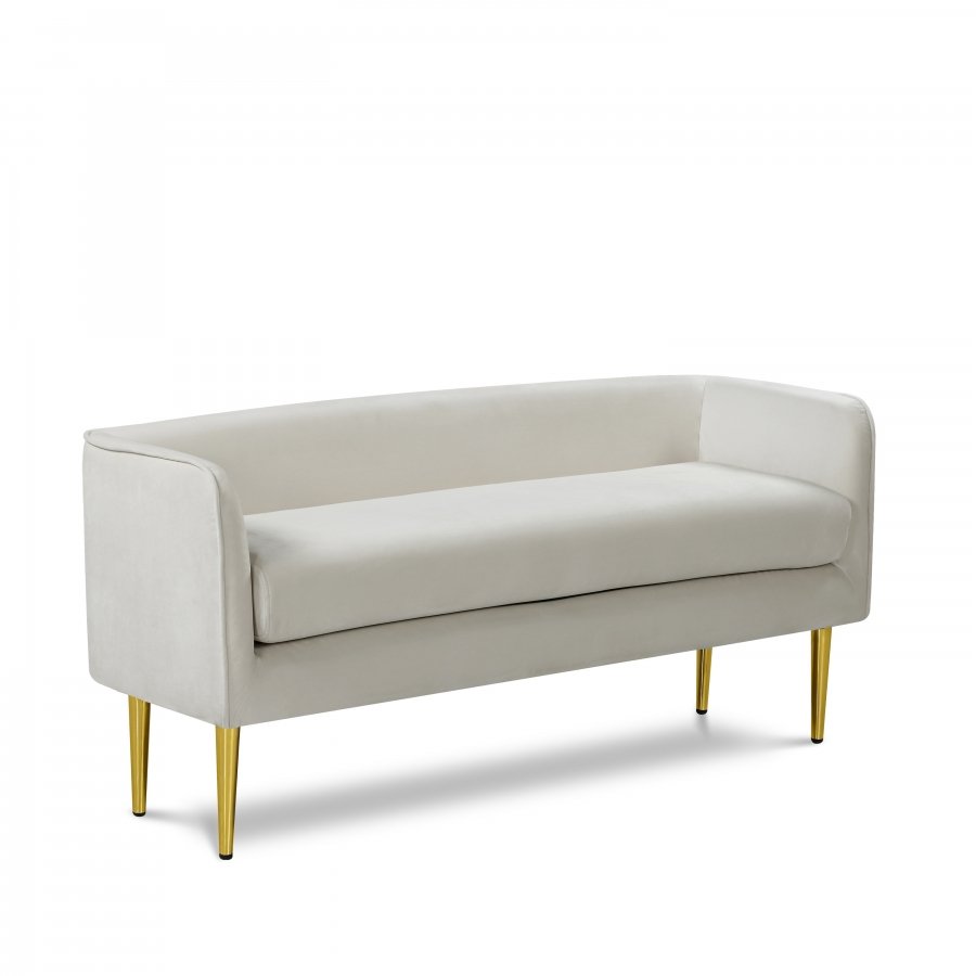 Audrey Velvet Upholstered Bench