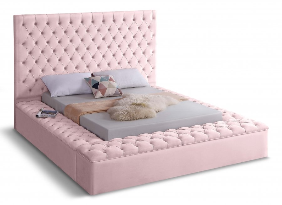 Bliss Velvet Upholstered Bed