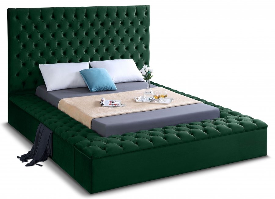Bliss Velvet Upholstered Bed