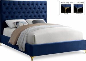 Cruz Velvet Upholstered Bed