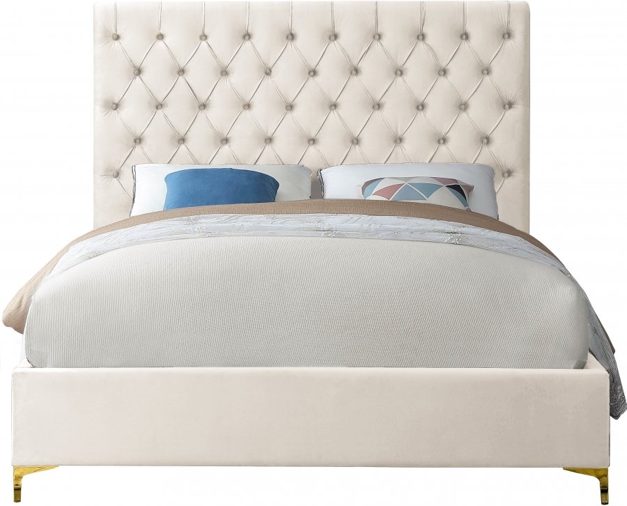 Cruz Velvet Upholstered Bed - Image 6