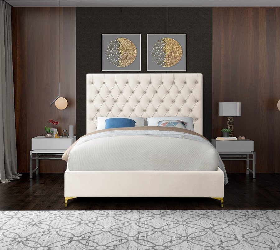 Cruz Velvet Upholstered Bed - Image 8