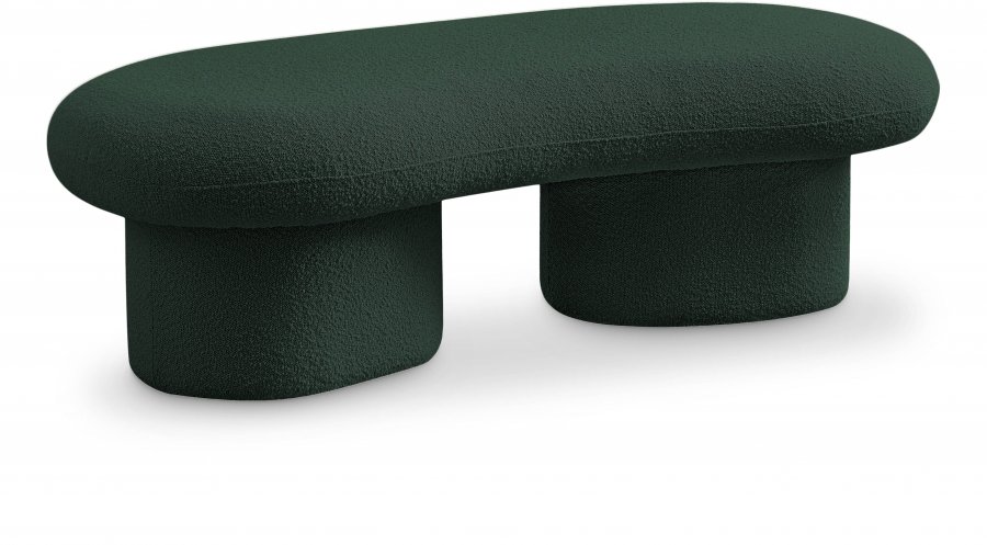 Luka Boucle Fabric Upholstered Bench