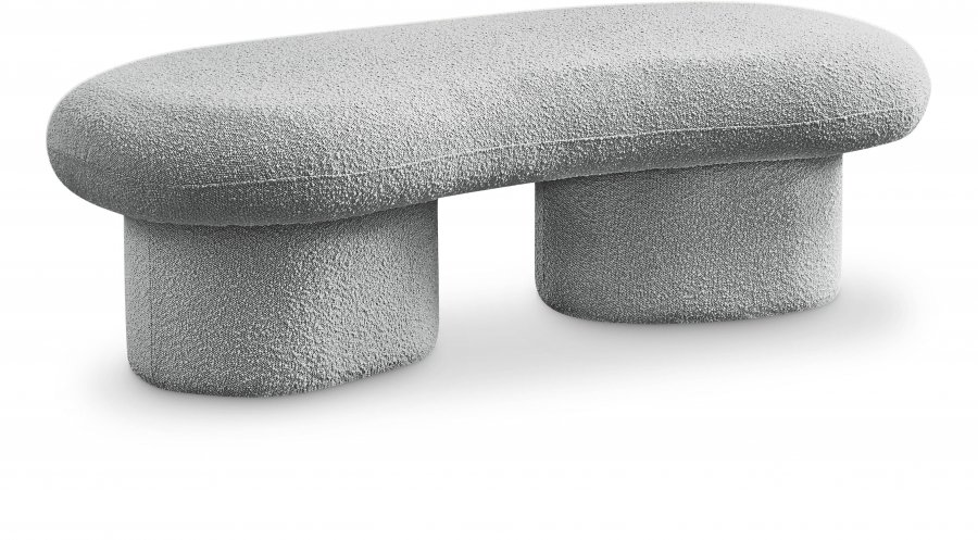 Luka Boucle Fabric Upholstered Bench