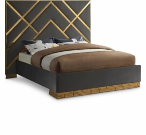 Vector Velvet Upholstered Bed