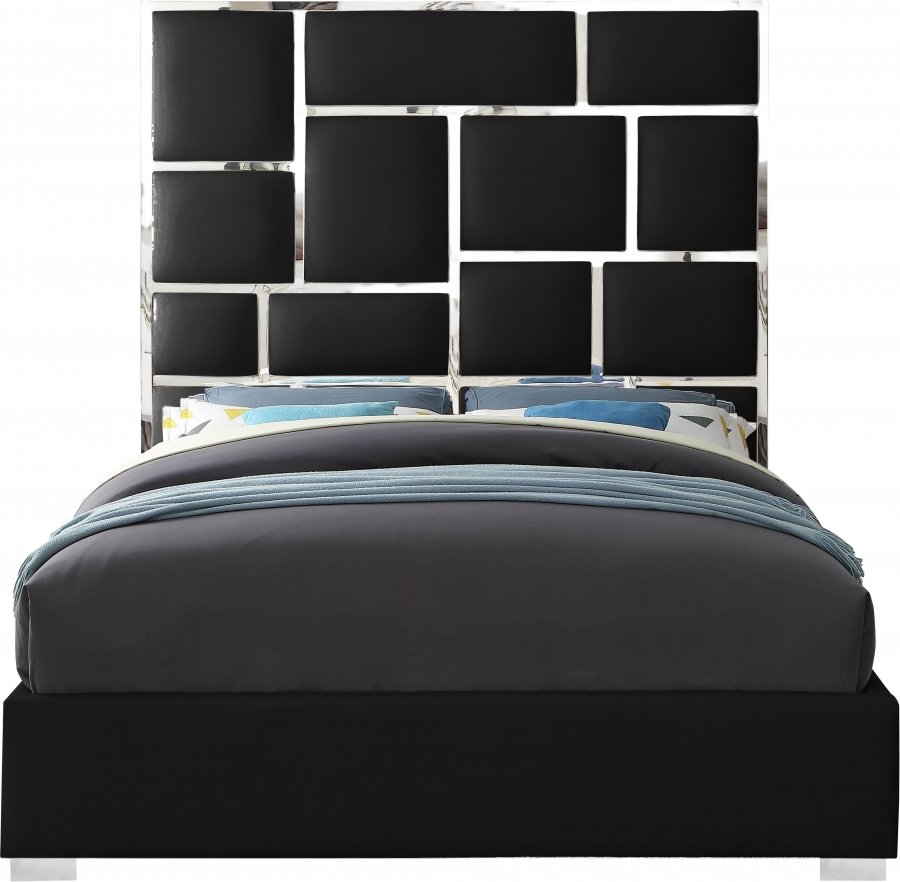 3295-2.jpg Milan Vegan Leather Upholstered Bed - Image 3