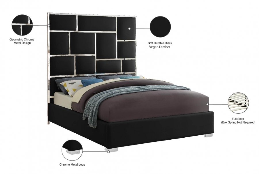 3295_00.jpg Milan Vegan Leather Upholstered Bed - Image 6