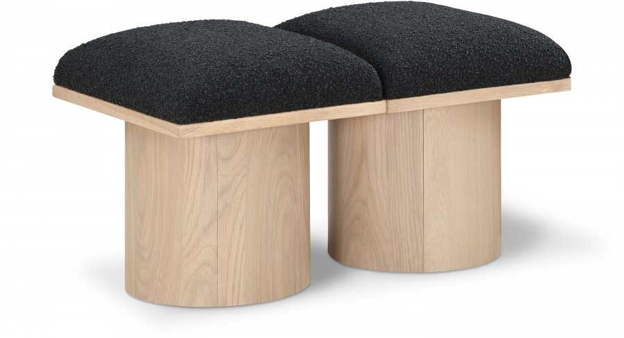 Pavilion Boucle Fabric Upholstered 2pc. Modular Bench