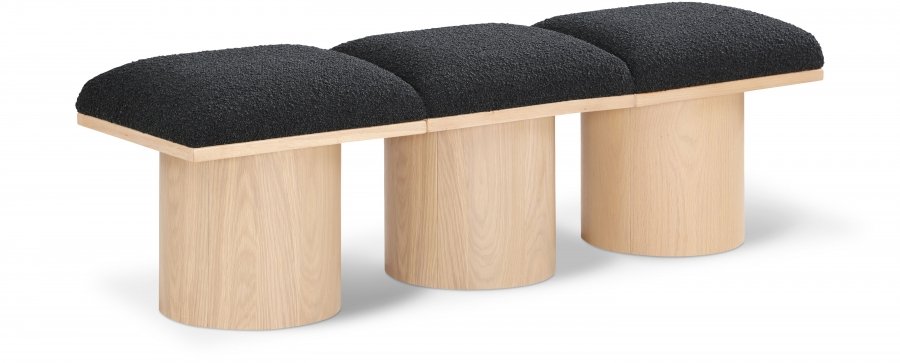 Pavilion Boucle Fabric Upholstered 3pc. Modular Bench