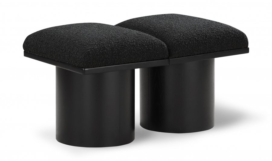 Pavilion Boucle Fabric Upholstered 2pc. Modular Bench