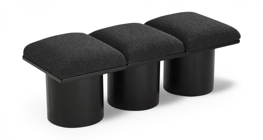 Pavilion Boucle Fabric Upholstered 3pc. Modular Bench