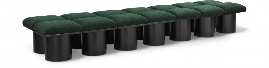 Pavilion Boucle Fabric Upholstered 14pc. Modular Bench