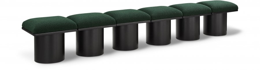 Pavilion Boucle Fabric Upholstered 6pc. Modular Bench