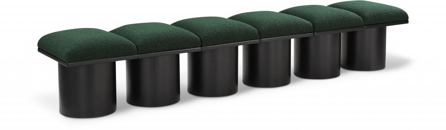 Pavilion Boucle Fabric Upholstered 6pc. Modular Bench
