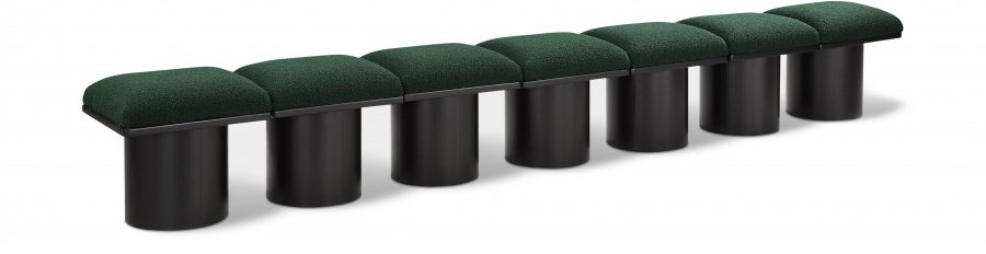 Pavilion Boucle Fabric Upholstered 7pc. Modular Bench