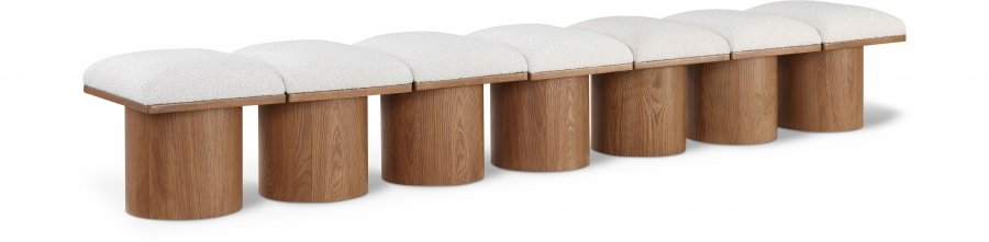 Pavilion Boucle Fabric Upholstered 7pc. Modular Bench