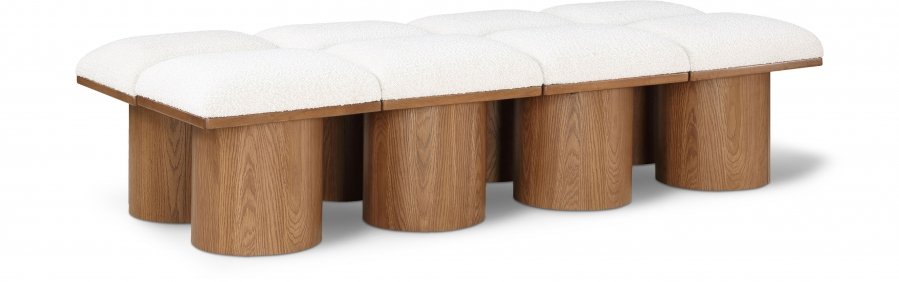 Pavilion Boucle Fabric Upholstered 8pc. Modular Bench