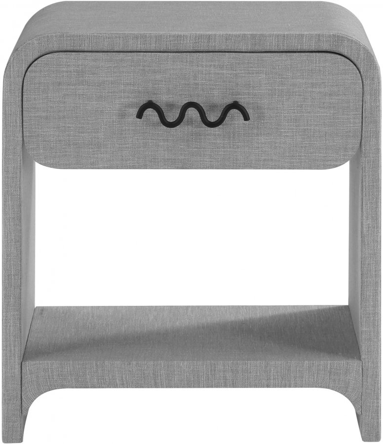 34794-2.jpg Medley Linen Textured Nightstand / Side Table - Image 3