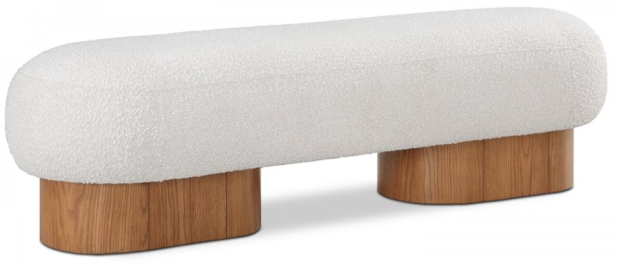 Robertson Boucle Fabric Upholstered Bench