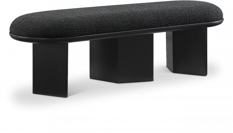 Wilshire Boucle Fabric Upholstered Bench