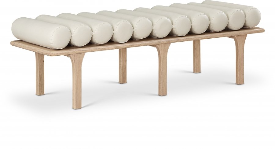 Landon Vegan Leather Upholstered Bench