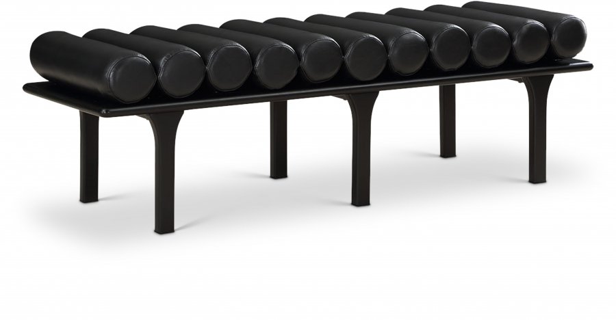 Landon Vegan Leather Upholstered Bench