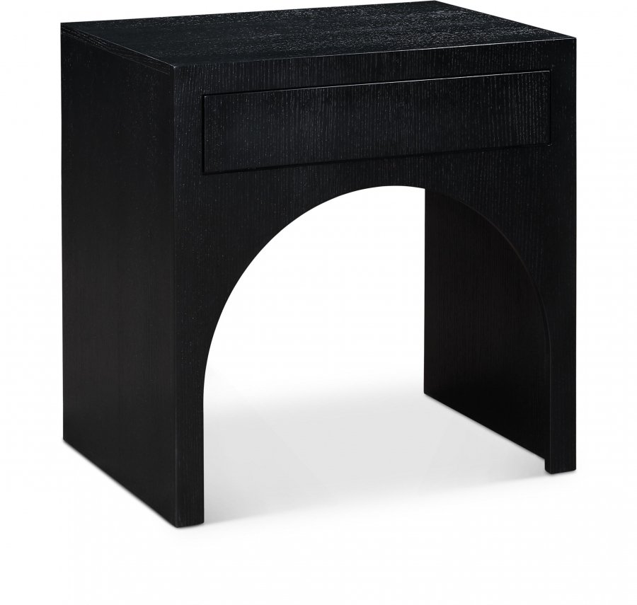 August Oak Veneer Nightstand