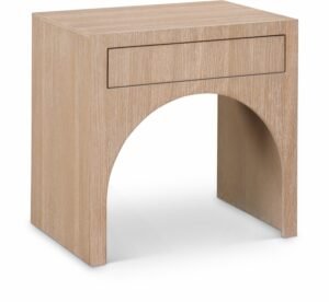 August Oak Veneer Nightstand