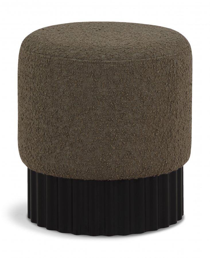 Veranda Boucle Fabric Upholstered Stool