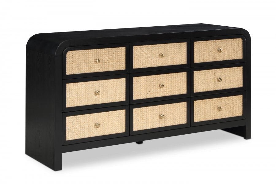 Siena Ash Wood And Natural Cane Dresser