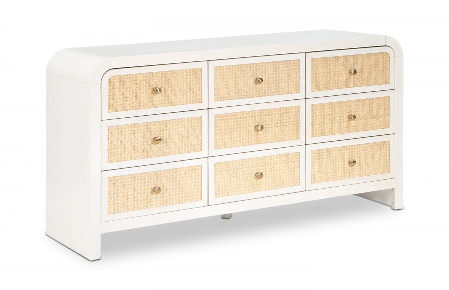 Siena Ash Wood And Natural Cane Dresser