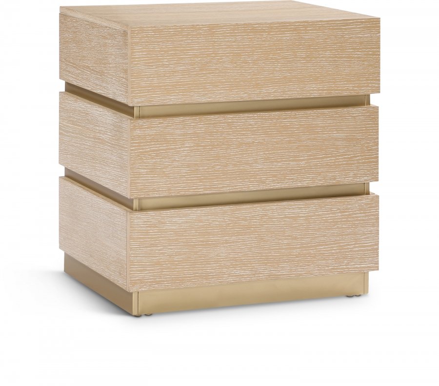 Zaylan Oak Veneer Night Stand