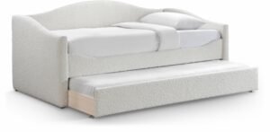 Arlo Boucle Fabric Upholstered Twin Daybed