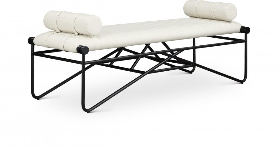 Gatsby Vegan Leather Upholstered Bench