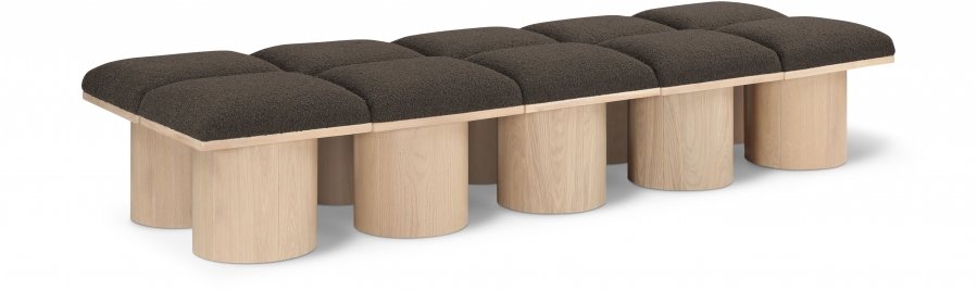Pavilion Boucle Fabric Upholstered 10pc. Modular Bench