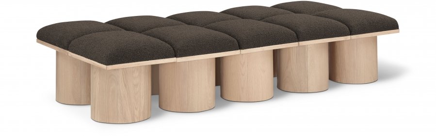 Pavilion Boucle Fabric Upholstered 10pc. Modular Bench