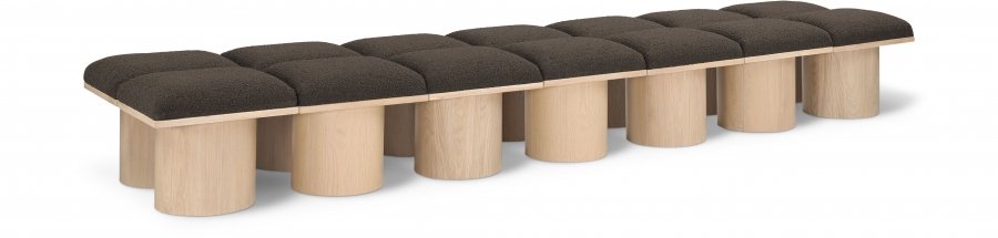 Pavilion Boucle Fabric Upholstered 14pc. Modular Bench