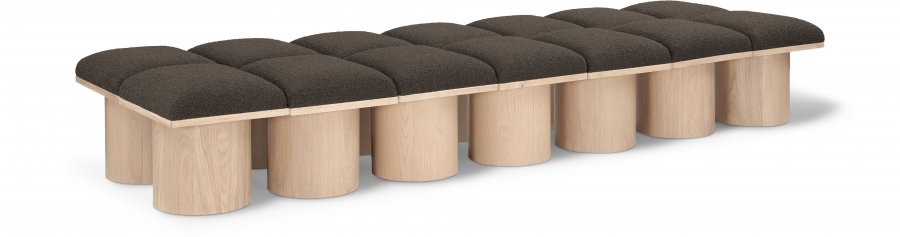 Pavilion Boucle Fabric Upholstered 14pc. Modular Bench
