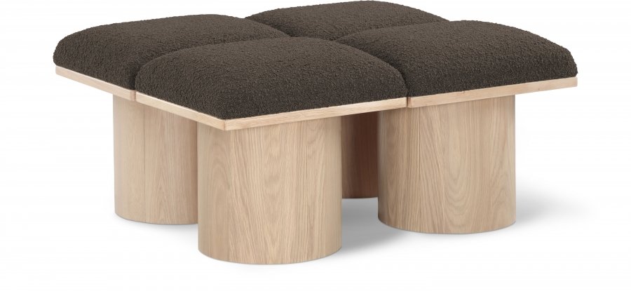 Pavilion Boucle Fabric Upholstered 4pc. Modular Bench
