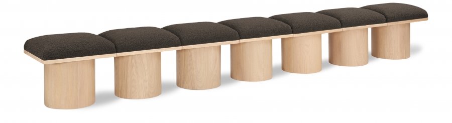 Pavilion Boucle Fabric Upholstered 7pc. Modular Bench